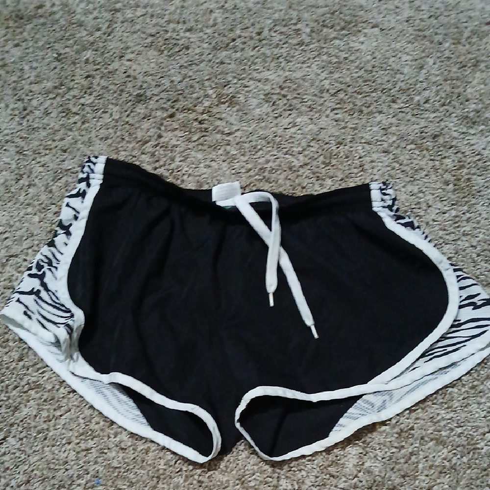 Black and White Women's Shorts
